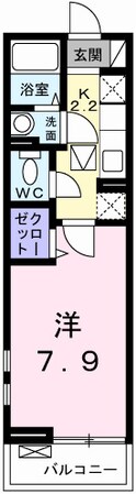 アラモードＦⅡの物件間取画像